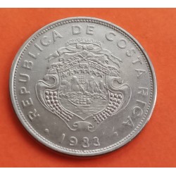COSTA RICA 1 COLON 1983 BANCO CENTRAL DE LA REPUBLICA KM.210 MONEDA DE ACERO 21mm. SC- SHERRIT MINT