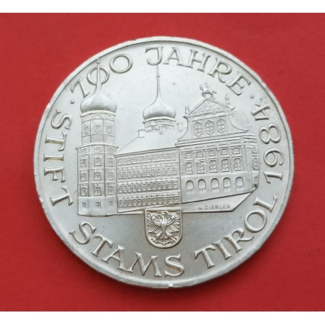 AUSTRIA 500 SCHILLINGS 1984 MONASTERIO STAM TIROL KM.2968 MONEDA DE PLATA SC @PUNTITOS@ Osterreich silver coin