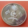 MALDIVAS 250 RUFIYAA 1993 MUNDIAL DE FUTBOL USA 1994 KM.83 MONEDA DE PLATA PROOF Infimas rayitas MALDIVES SOCCER