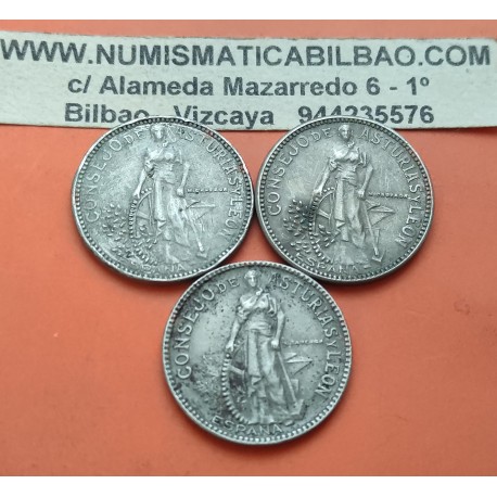1 moneda x ESPAÑA CONSEJO DE ASTURIAS y LEON 2 PESETAS 1937 DAMA NICKEL MUY CIRCULADA GUERRA CIVIL R/4