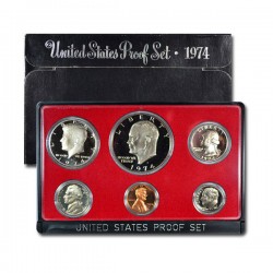 ESTADOS UNIDOS 1974 US MINT PROOF SET 1 Centavo a 1 Dolar