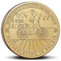 . 1 acoin BELGICA 2,50 EUROS 2023 CICLISMO @COINCARD@ MONEDA DE LATON SC Belgium Coincard Cyclisme