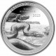 . 1 acoin CONGO 20 FRANCOS 2023 TITANOBOA y COCODRILO Prehistoric Life 10ª MONEDA DE PLATA cápsula ONZA OZ