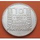 FRANCIA 10 FRANCOS 1938 BUSTO DE DAMA Ceca de TURIN KM.878 MONEDA DE PLATA EBC France 10 Francs silver R/2