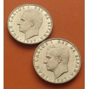 . 2 monedas x ESPAÑA 100 PESETAS 1983 JUAN CARLOS I FLOR DE LIS ARRIBA + ABAJO @SC + IMPERFECCIONES@ LATON Pareja P/4