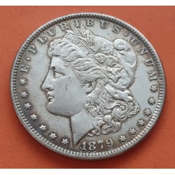 ESTADOS UNIDOS 1 DOLLAR 1886 MORGAN PLATA XF+ KM*110 SILVER