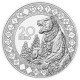 5 monedas x @CRISTAL DE SWAROVSKI@ AUSTRIA 20 EUROS 2021 + 2022 PLATA SERPIENTE BUHO TIGRE ELEFANTE OSO
