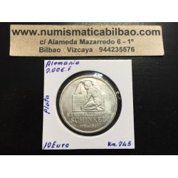 ALEMANIA 10 EUROS 2006 F ARQUITECTO FRIEDRICH SCHINKEL KM.245 MONEDA DE PLATA SC