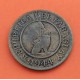 PARAGUAY 50 CENTIMOS 1944 LEON y JUSTICIA KM.24 MONEDA DE LATON MUY CIRCULADA WWII