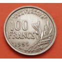 FRANCIA 100 FRANCOS 1955 COCHET DAMA y VALOR KM.919 MONEDA DE NICKEL MBC+ France 100 Francs