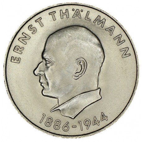 ALEMANIA DEMOCRATICA 20 MARCOS 1971 ERNST THALMANN KM.34 MONEDA DE NICKEL SC- Germany DDR RDA Marks