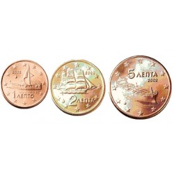 1+2+5 CENTIMOS FINLANDIA 2000 COBRE SC FINNLAND EUROS
