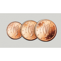 ...IRLANDA 1+2+5 CENTIMOS 2007 COBRE SC IRELAND EUROS EIRE