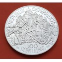 AUSTRIA 100 SCHILLINGS 1994 ERZHERZOG JOHANN y SOLDADOS KM.3020 MONEDA DE PLATA PROOF Osterreich silver coin