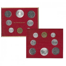 . 1+2+5+10+20+50+100+500 LIRAS (Plata) 1967 VATICANO PABLO VI