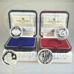 SAN MARINO - 5 EURO + 10 EUROS 2009 SILVER PROOF