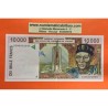 COSTA DE MARFIL 10000 FRANCOS 1992 (A) NATIVOS Pick 114AA BILLETE SC West African States IVORY COAST UNC BANKNOTE