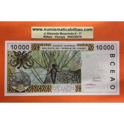 COSTA DE MARFIL 10000 FRANCOS 1992 (A) NATIVOS Pick 114AA BILLETE SC West African States IVORY COAST UNC BANKNOTE