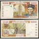 . COSTA DE MARFIL 10000 FRANCOS 1992 (A) NATIVOS Pick 114AA BILLETE SC West African States IVORY COAST UNC BANKNOTE