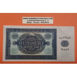 @RARO + ESQUINA@ ALEMANIA DEMOCRATICA 100 MARCOS 1948 BERLIN Serie C...419 Pick 15 BILLETE SC 100 Mark EAST GERMANY DDR RDA