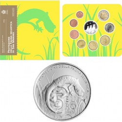 SAN MARINO CARTERA OFICIAL EUROS 2013 SC KMS BU + 5€ PLATA