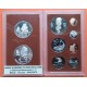 9 monedas x ISLAS COOK 2,50 DOLARES + 7,50 DOLARES 1974 PLATA PROOF y 1+2+5+10+20+50 CENTAVOS 1974 PECES y AVES