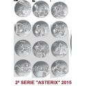 . 10+50 EUROS 2015 FRANCIA ASTERIX 2ª SERIE PLATA France Coffret