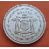 BELIZE 10 DOLARES 1974 FAISÁN REAL KM.45 MONEDA DE NICKEL PROOF GREAT CURASSOW