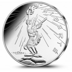 . 10+50 EUROS 2015 FRANCIA ASTERIX 2ª SERIE PLATA France Coffret