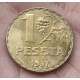 REPUBLICA ESPAÑOLA 1 PESETA 1937 DAMA y UVAS SC LATON ESPAÑA