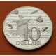 1,05 ONZAS x TRINIDAD y TOBAGO 10 DOLARES 1973 CARABELAS y MAPA KM.24A MONEDA DE PLATA PROOF silver coin OZ