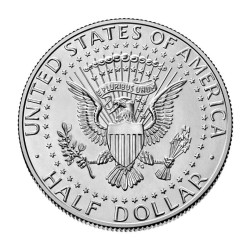 . 1 acoin x ESTADOS UNIDOS 1/2 DOLAR 2023 P JOHN FITZGERALD KENNEDY KM.202.A MONEDA DE NICKEL SC USA Half Dollar