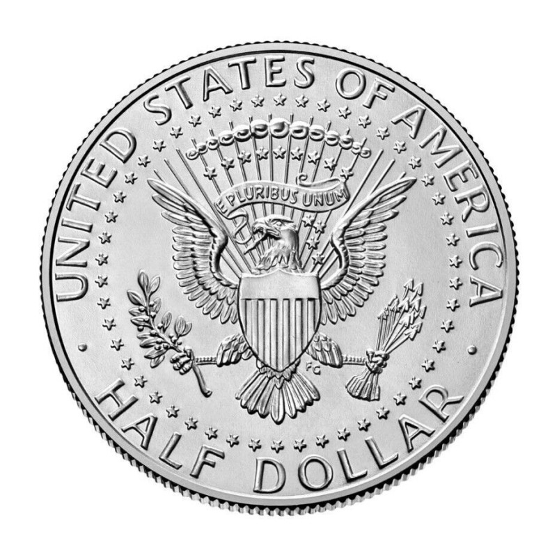 . 1 acoin x ESTADOS UNIDOS 1/2 DOLAR 2023 P JOHN FITZGERALD KENNEDY KM.202.A MONEDA DE NICKEL SC USA Half Dollar