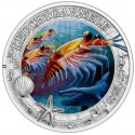 . 1 coin AUSTRIA 3 EUROS 2023 KRILL ANTÁRTICO Serie VIDA MARINA A COLORES 3ª MONEDA DE NICKEL SC Leuchtgarnele