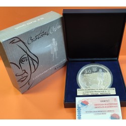 ..ESPAÑA 50€ EUROS 2006 CRISTOBAL COLON PLATA PROOF Cincuentin