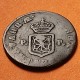 ESPAÑA Rey FERNANDO VII 1 MARAVEDI 1829 Ceca de PAMPLONA Reino de NAVARRA @RARA@ MONEDA DE COBRE Spain R/2
