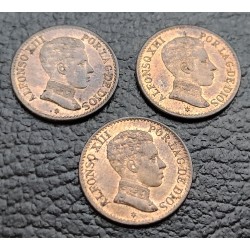 . 1 moneda SC x ESPAÑA Rey ALFONSO XIII 1 CENTIMO 1906 * 6 SLV ESCUDO KM.726 BRONCE RESTOS DE BRILLO ORIGINAL