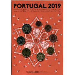 PORTUGAL CARTERA EUROS 2003 : 1+2+5+10+20+50 Centimos 1€+2€