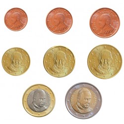 VATICANO CARTERA EUROS 2013 SET 1+2+5+10+20+50 Centimos 1+2€