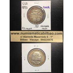 .ESTADOS UNIDOS 1/2 DOLAR 1893 COLUMBIAN PLATA EBC- 2 Dollar