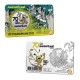 . 2 coincards BELGICA 5 EUROS 2022 MARSUPILAMI personaje comic SPIROU @COLORES + NO COLOR@ MONEDA DE NICKEL SC