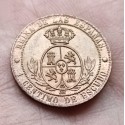 @PRECIOSA@ ESPAÑA REINA ISABEL II 1 CENTIMO DE ESCUDO 1868 OM Ceca de BARCELONA KM.633.4 MONEDA DE COBRE + COLOR ORIGINAL R/2