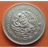 MEXICO 100 PESOS 1985 COPA MUNDIAL DE FUTBOL BALON y CARACTERES AZTECAS KM.XXXX MONEDA DE PLATA SC Mejico silver