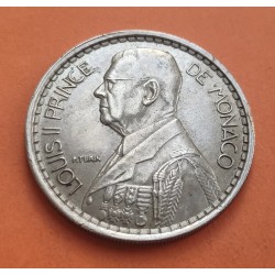 MONACO 20 FRANCOS 1947 PRINCIPE LUIS II KM.124 MONEDA DE NICKEL MBC MUESCAS 20 Francs Louis II R/2