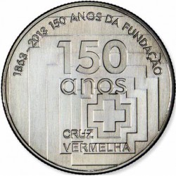 PORTUGAL 2,50 EUROS 2013 CRUZ ROJA 150 ANIVERSARIO MONEDA DE NICKEL CONMEMORATIVA SC