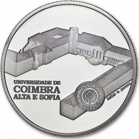PORTUGAL 2,50 EUROS 2014 UNIVERSIDAD DE COIMBRA ALTA y SOFIA MONEDA DE NICKEL SC CONMEMORATIVA