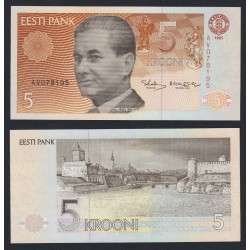 . ESTONIA 10 KROONI 1991 JACOB HURT Pick 72A SC ESTONIE