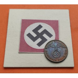 ALEMANIA 1 REICHSPFENNIG 1938 A ESVASTICA NAZI III REICH LUJO 1