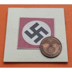 GERMANY DRITTES REICH 1 REICHSPFENNIG 1939 A COPPER UNC+