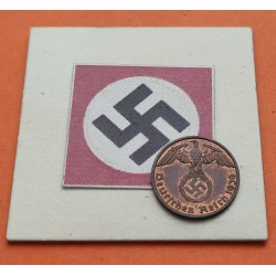 GERMANY DRITTES REICH 1 REICHSPFENNIG 1939 A COPPER UNC+